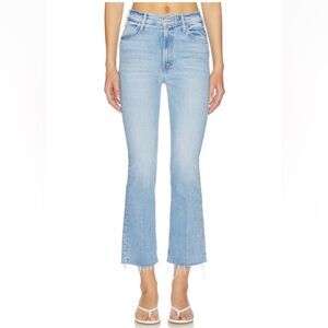 NWT MOTHER Denim Hustler Ankle Fray